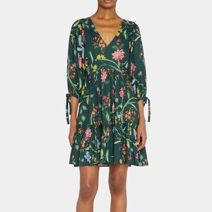 Cara Cara Floral Green Dress NWT